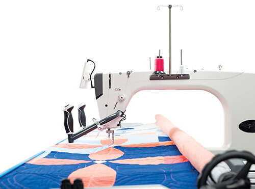 side profile of professional quilting machine