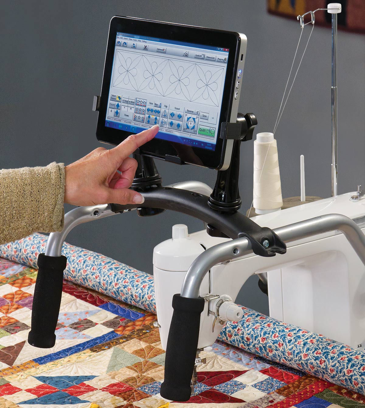 QCT on domestic quilting machine