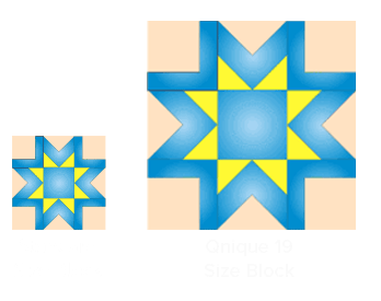 Q'nique larger quilting blocks