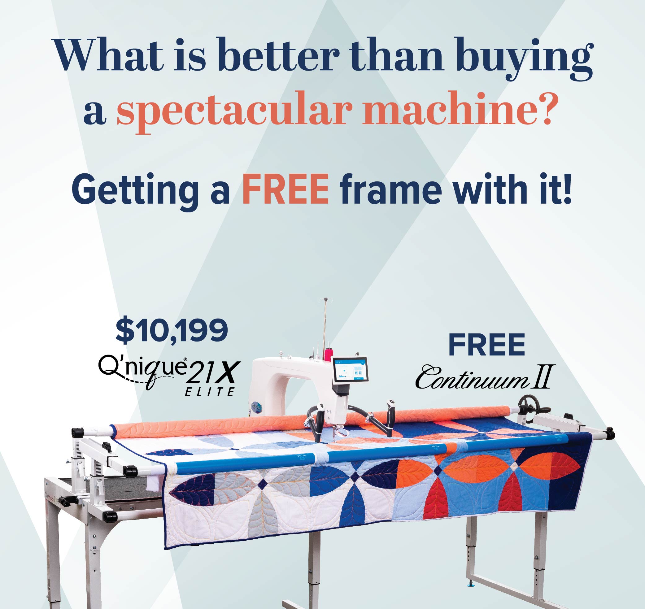 What is better than buying a spectacular machine? Getting a FREE frame with it.