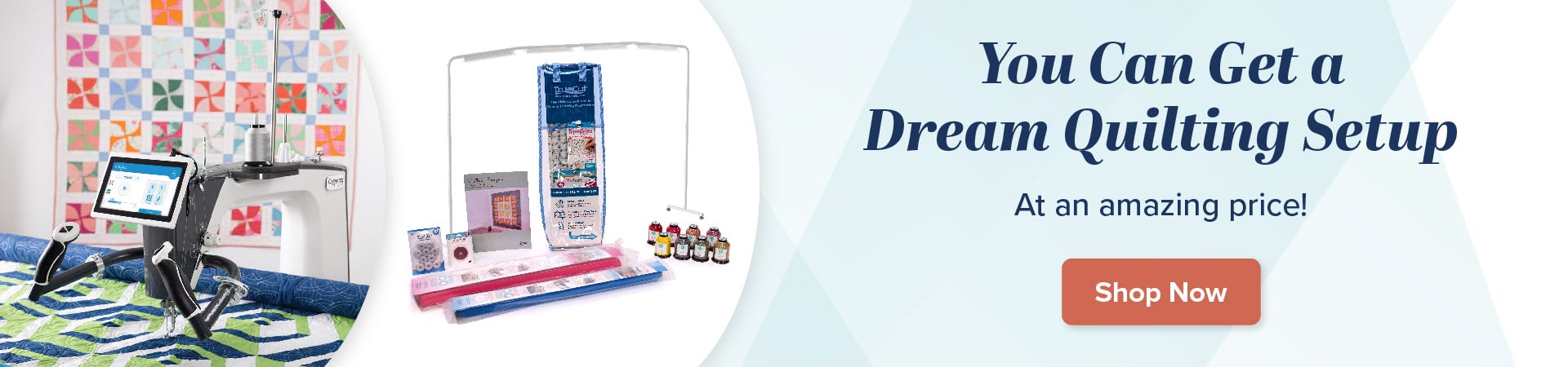 You can get a dream quilting setup at an amazing price. Shop now.
