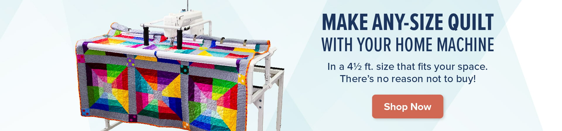 Make any-size quilt with your home machine. Shop now