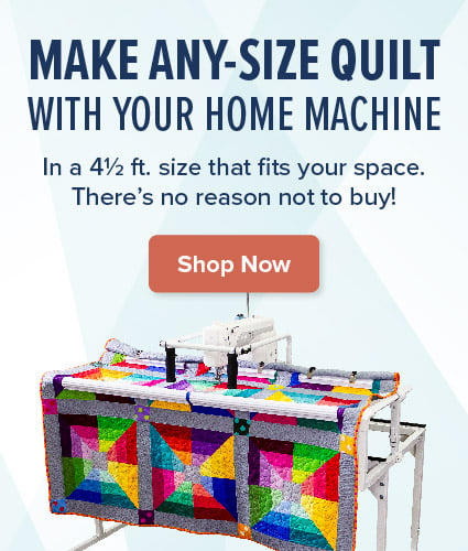 Make any-size quilt with your home machine. Shop now