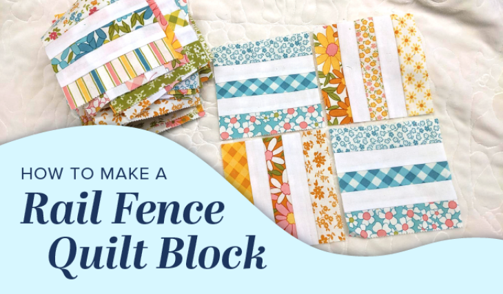 How to Make a Rail Fence Quilt Block image