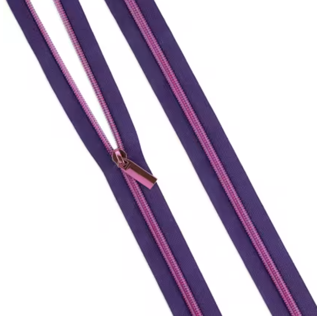 Tula Pink Coil Zipper Moonflower Image