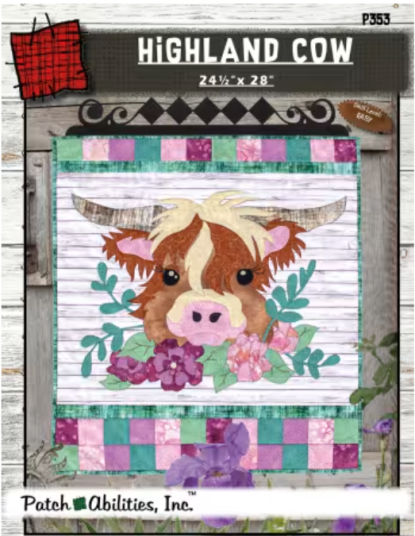 Pattern - Highland Cow from Patch Abilities Inc.