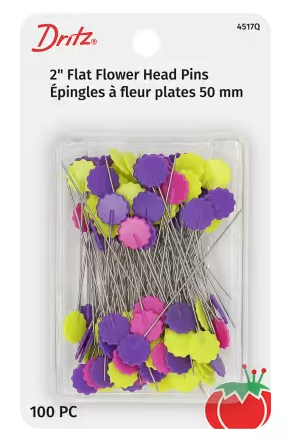 Dritz Flat Flower Pins 2in 100ct