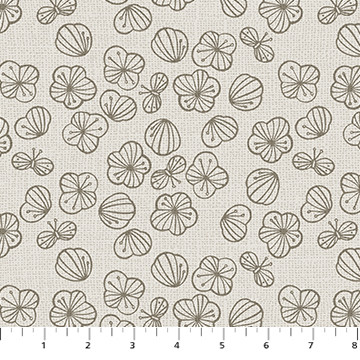 Taupe Blossoms from Folktale (FIGO)