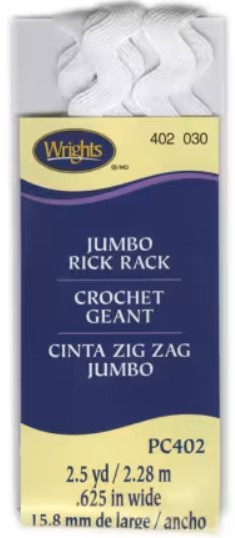 White Jumbo Rick Rack