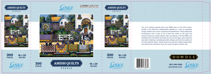 Amish Quilts - Dowdle - Grace Company - 300 Piece Puzzle