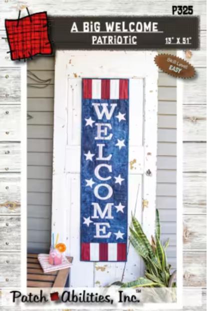 Pattern - BIG Welcome Patriotic  from Patch Abilities Inc.