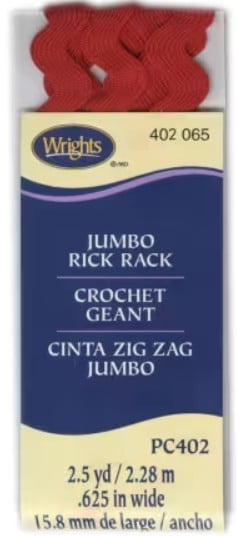 Red Jumbo Rick Rack