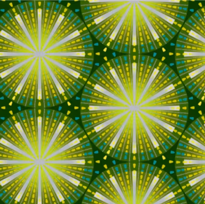 Green Starbursts from Geo Pop Pearl (Henry Glass)