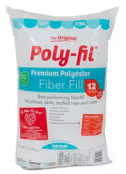 Poly-Fil Premium Polyester Fiber Fill 12oz Bag