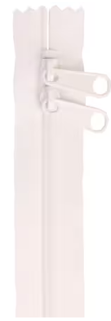 Handbag Zipper 30in White
