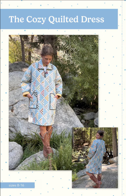 Cozy Quilted Dress from Bluebird Patterns