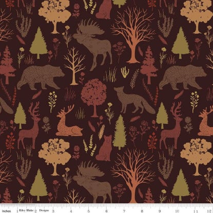 Animals Brown from Flannel into the Woods (RBD)