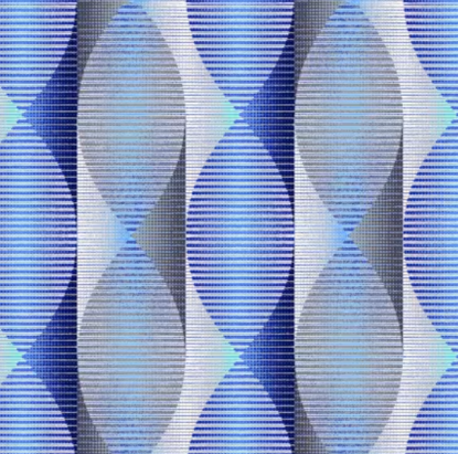 Blue Twisted Ribbon from Geo Pop Pearl (Henry Glass)