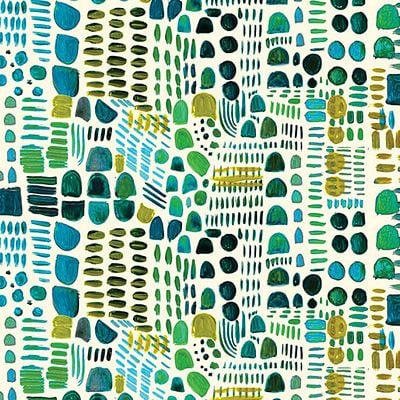 Renew Teal/Multi From True Colors (Benartex)