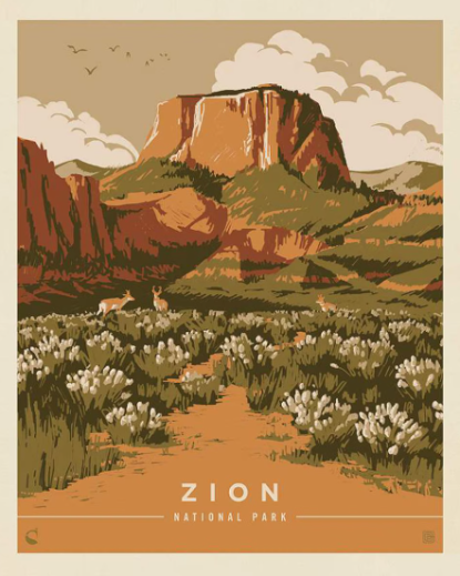 Panel - Spring Zion from National Parks (RBD)
