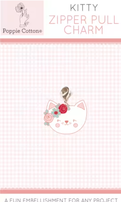 Charm Kitty Zipper Pull from Poppie Cotton
