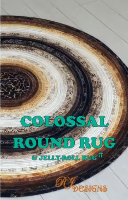 Pattern - Colossal Jelly Roll Rug from RJ Designs
