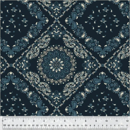Bandana Navy from 108 Quilt Back (Windham)