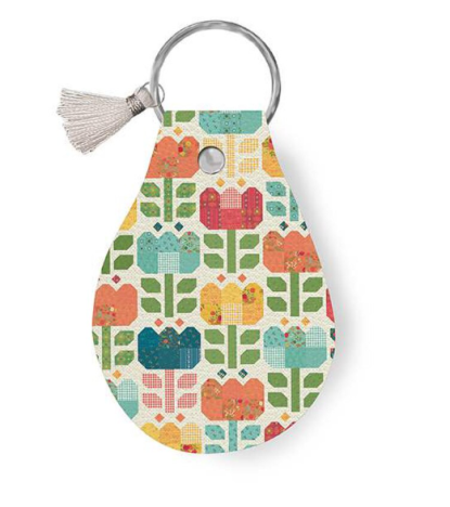 Riley Blake Leather KeyChain