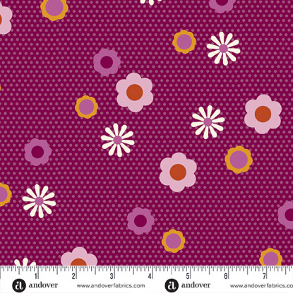 Cherry Pin Dot Posy From Birdie (Andover)