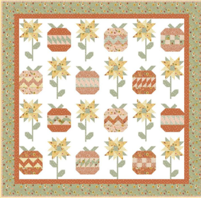 Kit - Fall Garden W/Finesse Supreme Quilt Cotton Solids