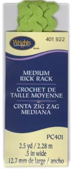Leaf Green Medium Rick Rack