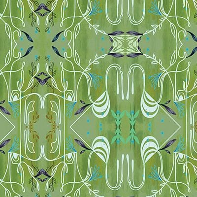 Modern Lace Leaf From True Colors (Benartex)