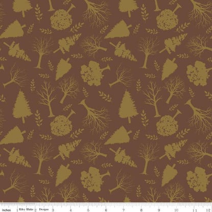 Trees Brown from Flannel Into the Woods (RBD)