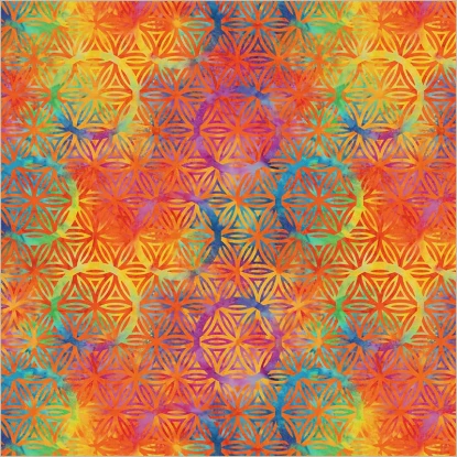 Flower of Life from 108 Quilt Back (Windham)