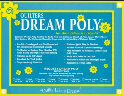 Poly Request King 120"x122" Quilter's Dream Batting