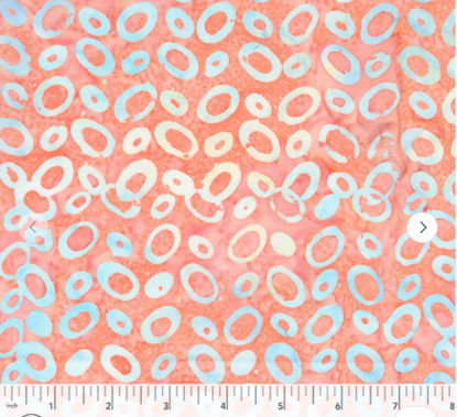 Ovals, Peach from Kashmir (Windham)