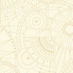 Blueprint Cream From Cityscape Day (Benartex)