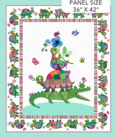 Panel - White Multi from Topsy Turtles