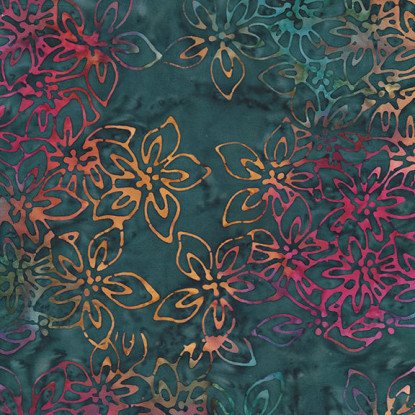 Azaleas Dark Teal from Kashmir (Windham)