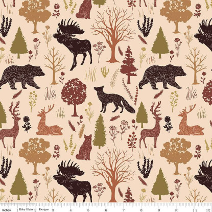 Animals Cream from Flannel into the Woods (RBD)