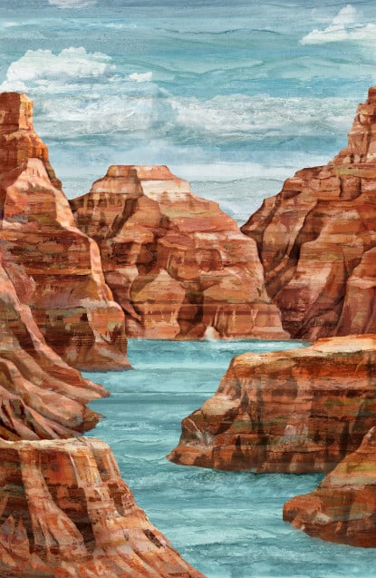 Panel- Canyon from Stonehenge Canyon (28x43)